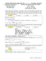 Giải chi tiết đề thi thử THPT quốc gia môn vật lí   2015   quảng ninh