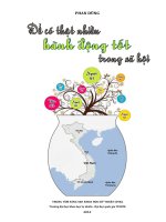 ĐỂ CÓ THẬT NHIỀU HÀNH ĐỘNG TỐT TRONG XÃ HỘI  ĐH KHOA HỌC TỰ NHIÊN NĂM 2012