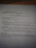 Đề thi chuyên ngành nghiệp vụ hải quan 