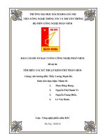 TÌM HIỂU CÁC KĨ THUẬT KIỂM THỬ PHẦN MỀM