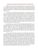 NGHỊ LUẬN VỀ TRUYỀN THỐNG TÔN SƯ TRỌNG ĐẠO HAY