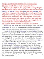 NGHỊ LUẬN VỀ TRUYỀN THỐNG TÔN SƯ TRỌNG ĐẠO 20 THÁNG 11