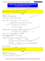 HOT CHINH PHỤC HỆ PHƯƠNG TRÌNH THẦY ĐẶNG VIỆT HÙNG