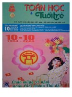 TOÁN HỌC TUỔI TRẺ SỐ 388 THÁNG 10 NĂM 2009
