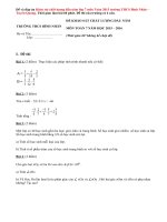 Khảo sát chất lượng đầu năm lớp 7 môn Toán 2015 trường THCS Bình Nhân