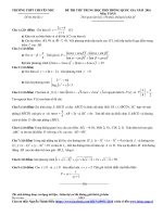 Đề 25 - Đề thi thử môn toán Quốc Gia (có đáp án) năm 2016
