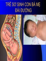 Bài giảng trẻ sơ sinh con bà mẹ đái đường