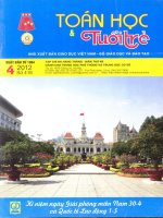TOÁN HỌC TUỔI TRẺ SỐ 418 THÁNG 4 NĂM 2012