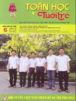 toán học tuổi trẻ số 432 tháng 6 năm 2013