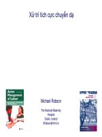 Bài giảng xử trí tích cực chuyển dạ