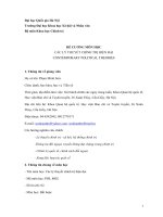 ĐỀ CƯƠNG MÔN HỌC CÁC LÝ THUYẾT CHÍNH TRỊ HIỆN ĐẠI