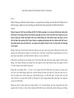 BÀI THU HOẠCH LỚP NHẬN THỨC VỀ ĐẢNG