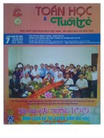 TOÁN HỌC TUỔI TRẺ SỐ 385 THÁNG 7 NĂM 2009