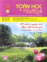 TOÁN HỌC TUỔI TRẺ SỐ 419 THÁNG 5 NĂM 2012