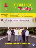 TOÁN HỌC TUỔI TRẺ SỐ 420 THÁNG 6 NĂM 2012