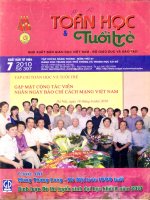 TOÁN HỌC TUỔI TRẺ SỐ 397 THÁNG 7 NĂM 2010