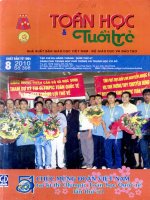 TOÁN HỌC TUỔI TRẺ SỐ 398 THÁNG 8 NĂM 2010