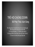 Bài giảng trẻ và hội chứng down   BS  phan thiệu xuân giang