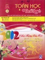 TOÁN HỌC TUỔI TRẺ SỐ 415 THÁNG 1 NĂM 2012