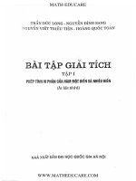 bài tập giải tích phần 1
