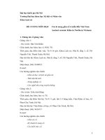 ĐỀ CƯƠNG MÔN HỌC Các lò nung gốm cổ ở miền Bắc Việt Nam