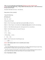 Đáp án và Đề thi học kì 1 môn Văn lớp 8 Phòng GD&ĐT Hòn Đất năm 2015