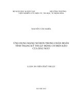 ỨNG DỤNG MẠNG NƠ RON TRONG CHẨN ĐOÁN TÌNH TRẠNG KỸ THUẬT ĐỘNG CƠ ĐIỆN KÉO CỦA ĐẦU MÁY