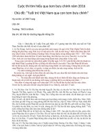 Cuộc thi tìm hiểu qua tem bưu chính năm 2016