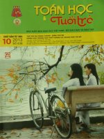 TOÁN HỌC TUỔI TRẺ SỐ 436, THÁNG 102013