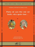 Plato và con thú mỏ vịt bước vào quan rượu  thomas cathcart