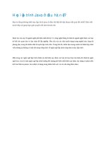 Học lập trình java ở đâu hà nội