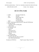 Thiết kế phân xưởng sản xuất PVC năng suất 45.000 tấn/năm