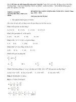 Đề khảo sát chất lượng đầu năm môn Toán lớp 7 năm 2015 mới nhất