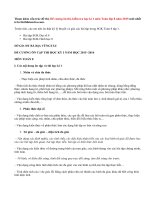 Đề cương ôn thi học kì 1 môn Toán lớp 8 năm 2015