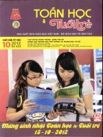 TOÁN HỌC TUỔI TRẺ SỐ 424 THÁNG 10 NĂM 2012