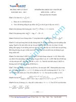 67 đề thi thử THPT quốc gia môn toán hay nhất 2016 kèm đáp án và lời giải chi tiêt