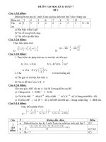 BỘ đề ôn tập học kỳ II TOÁN 7 có đáp án