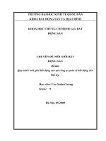 Quy trình môi giới bất động sản tại công ty quản lý bất động sản thế kỷ 