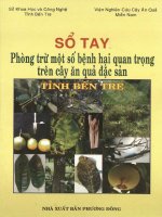 Sổ tay phòng trừ một số bệnh hại quan trọng trên cây ăn quả đặc sản tỉnh bến tre 