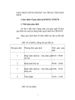 GIAO DỊCH CHỨNG KHOÁN tại TRUNG tâm GIAO DỊCH