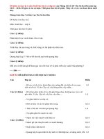 Đáp án đề kiểm tra kì 1 Sinh 6 Phòng GD & ĐT TX Ba Đồn 2015