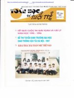 TOÁN HỌC TUỔI TRẺ SỐ 246 THÁNG 12 NĂM 1997