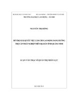 Hỗ trợ giải quyết việc làm cho lao động đang hưởng trợ cấp thất nghiệp trên địa bàn tỉnh quảng ninh 