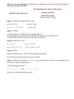 Đề và đáp án KSCL đầu năm 6 môn Toán trường THCS Ngũ Lão 2015-2016