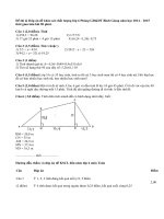 Đề & Đáp án đề khảo sát chất lượng lớp 6 môn toán Phòng GD&ĐT Bình Giang