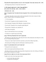 Đề cương ôn tập kiểm tra học kì 1 môn Công nghệ, Tin học lớp 6 năm 2015