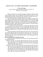 QUẢN LÝ LƯU VỰC SÔNG THÁCH THỨC VÀ GIẢI PHÁP