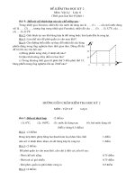 đề thi hk 2 môn vật lý năm học 20132014