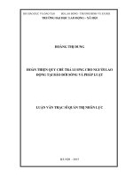 Hoàn thiện quy chế trả lương cho người lao động tại báo đời sống và pháp luật 