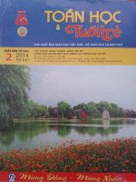 TOÁN HỌC TUỔI TRẺ SỐ 440 THÁNG 2 NĂM 2014
